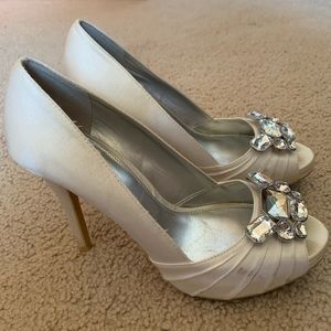 Silver Wedding heels